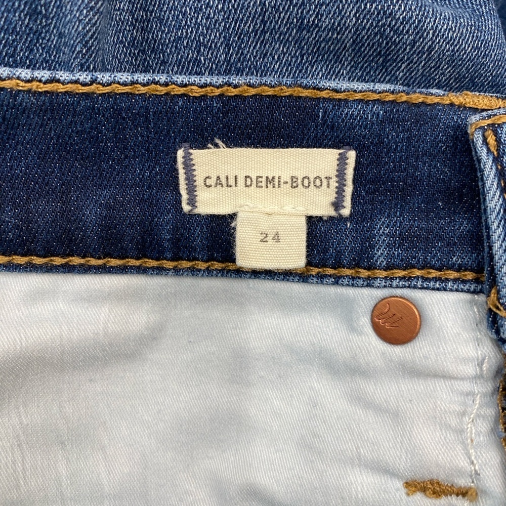 Madewell Cali Demi-Boot Jeans in Danny Wash: TENCEL™ Denim Edition size 24 - Picture 4 of 7
